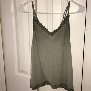 light green lace tank top